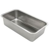 Adcraft&reg; 9-3/8" x 5-1/4" Stainless Steel Loaf Pan