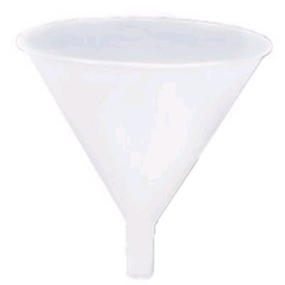 Adcraft&reg; 16 Oz. White Boilable Plastic Funnel