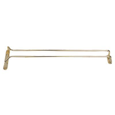 Brass Plated Wire Glass Hanger, 16"