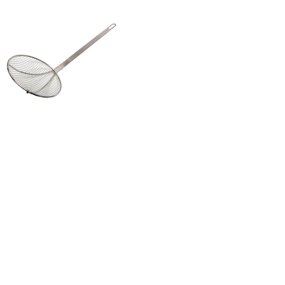 Adcraft&reg; 8" Chrome Plated Wire Mesh Skimmer