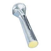 Adcraft&reg; 3 Oz. Cast Aluminum Dipper With Yellow Cap
