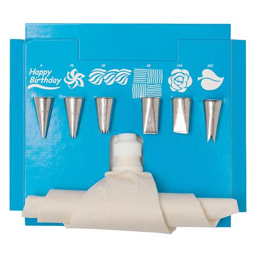 Ateco Cake Decorating Set w/ 10" Flex Pastry Bag