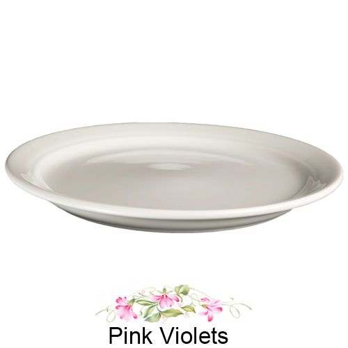 Homer Laughlin China Seville&reg; Pink Violets&copy; NR 9" Plate
