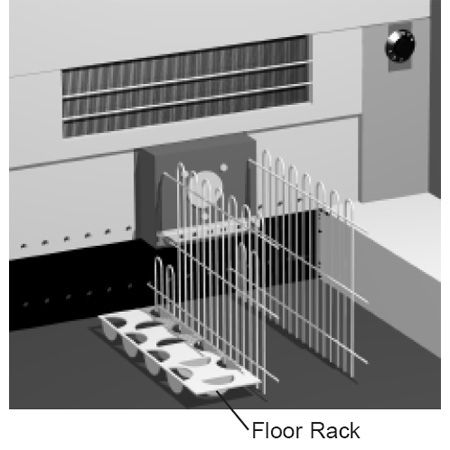 True&reg; Floor Rack for TD-95 / TDG-95 / TDG-95 Bottle Coolers