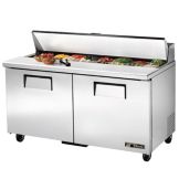 True&reg; 2-Door 16-Pan 15.5 Cu Ft S/S Sandwich & Salad Unit