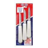 Dexter Russell Sani-Safe&reg; 3-Pack Paring Knives w/ White Handles