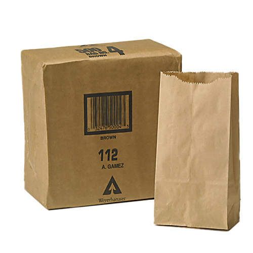 Duro Bag Co. 4 lb. Kraft Paper Grocery Bag
