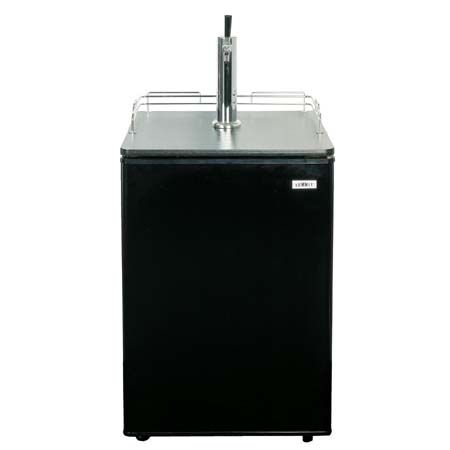 Summit 1 Keg Beer Dispenser W/ Black Exterior & Casters