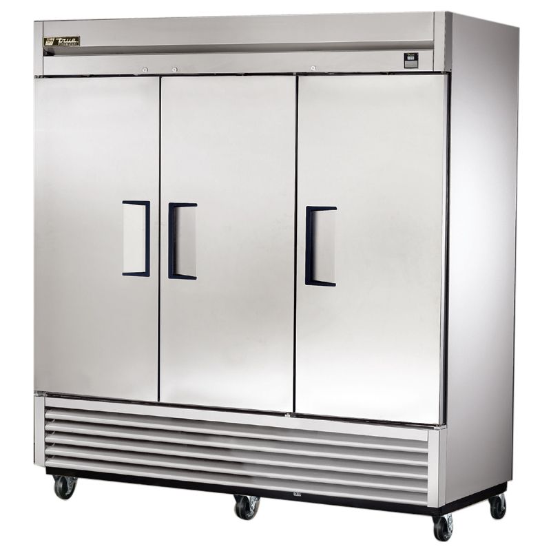 True&reg; TS-Series 3-Solid Full Door 72 Cu Ft Reach-In Refrigerator