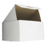 Boxit 5.5" x 4" x 2-7/8" White Bakery Box