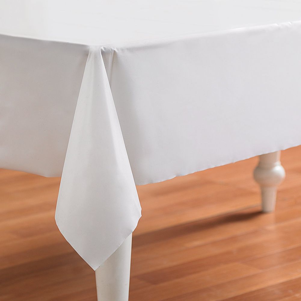 White Plastic 40" x 300' Table Cover