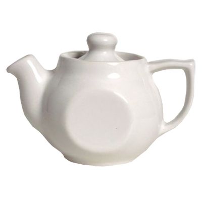 Tuxton&reg; 10 Oz. White Teapot With Lid