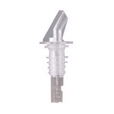 Spill-Stop Clear 1.25 Oz. Plastic Pourer without Collar