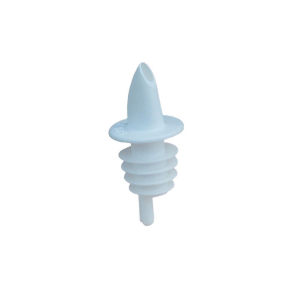 Spill-Stop White Plastic Pourer