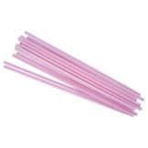Prime Source 7-3/4" Jumbo Red / White Unwrapped Straws