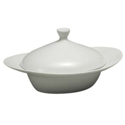 Schonwald Unlimited Undecorated Oval Bowl w/ Lid, 8 x 5-7/8