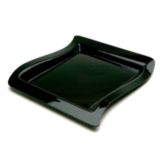 Delfin 15x14-1/2x1-1/2 Square ABS/Acrylic Black Element Tray