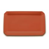 Hall&reg; China Tomato Red 22" x 13" Narrow Platter