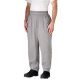 Chefwear&reg; XL Black/White Houndstooth Baggy Chef Pants