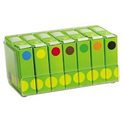 Cold Temp Solid 3/4" Label Kit w/Dispenser & 7 Rolls