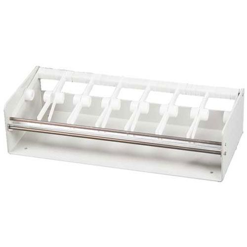 DayMark White Plastic 2&frac12;" 7-Slot Label Dispenser