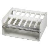 DayMark White Plastic 1" 7-Slot Label Dispenser