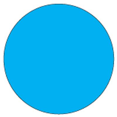 DayDots 1" Solid Blue Cold Temperature Label