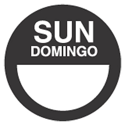 Cold Temp Bilingual 2" Label, "Sunday", Roll/1000