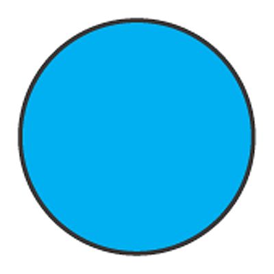 Cold Temp Solid Blue 3/4" Label, Roll/1000