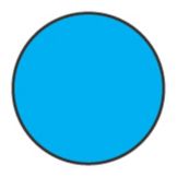Cold Temp Solid Blue 3/4" Label, Roll/1000