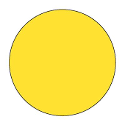 Cold Temp Solid Yellow 3/4" Label, Roll/1000
