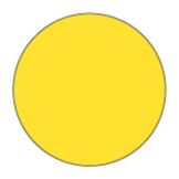 Cold Temp Solid Yellow 3/4" Label, Roll/1000