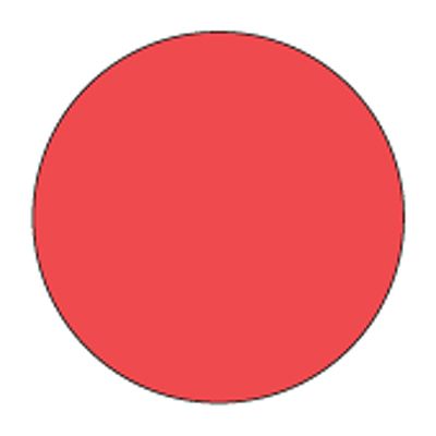 Cold Temp Solid Red 3/4" Label, Roll/1000
