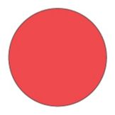 Cold Temp Solid Red 3/4" Label, Roll/1000