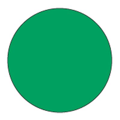 Cold Temp Solid Green 3/4" Label, Roll/1000