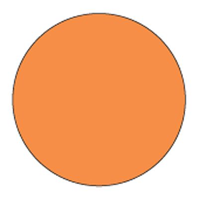 Cold Temp Solid Orange 3/4" Label, Roll/1000