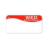 DayMark MoveMark&trade; Trilingual 1 x 2 Wednesday Day Label