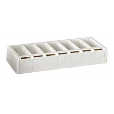 Plastic Label Dispenser For 2" Labels, Holds 7 Rolls
