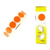 Flourescent Label, Super-Removable, 3/4" Orange