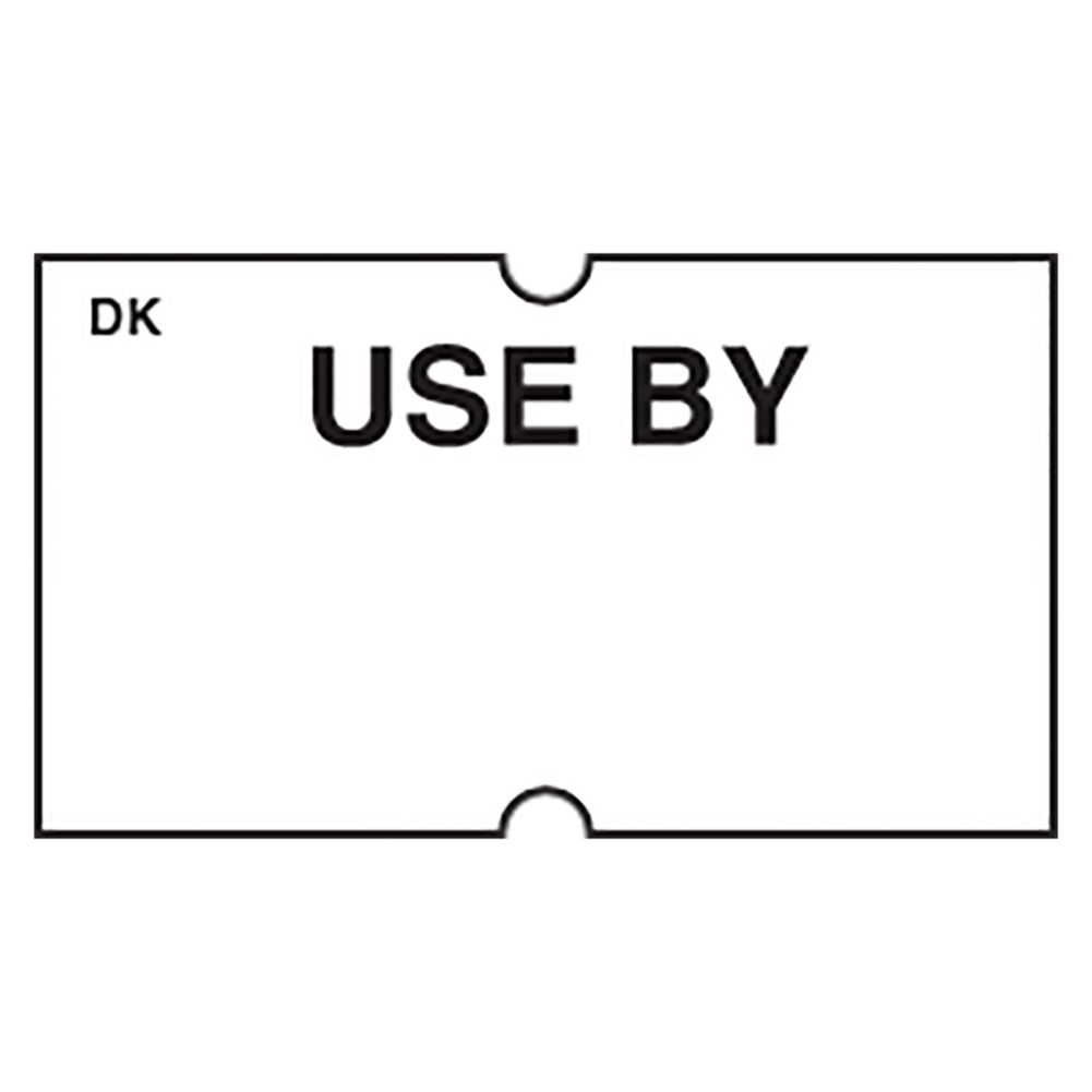 DayMark DuraMark&trade; White Use By Label for DM-3 Label Gun