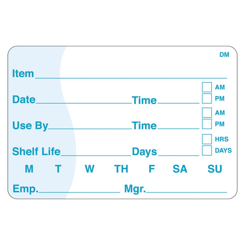 DayMark DissolveMark&trade; 2 x 3 Use By / Shelf Life Label, 250/Roll