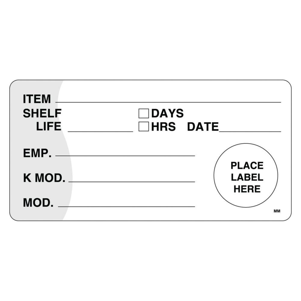 DayMark MoveMark&trade; 4 x 2 KMOD Shelf Life Label w/ Day Option