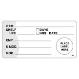 DayMark MoveMark&trade; 4 x 2 KMOD Shelf Life Label w/ Day Option