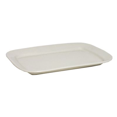 Tuxton" 17" x 11.75" Rectangle Series Eggshell Plate