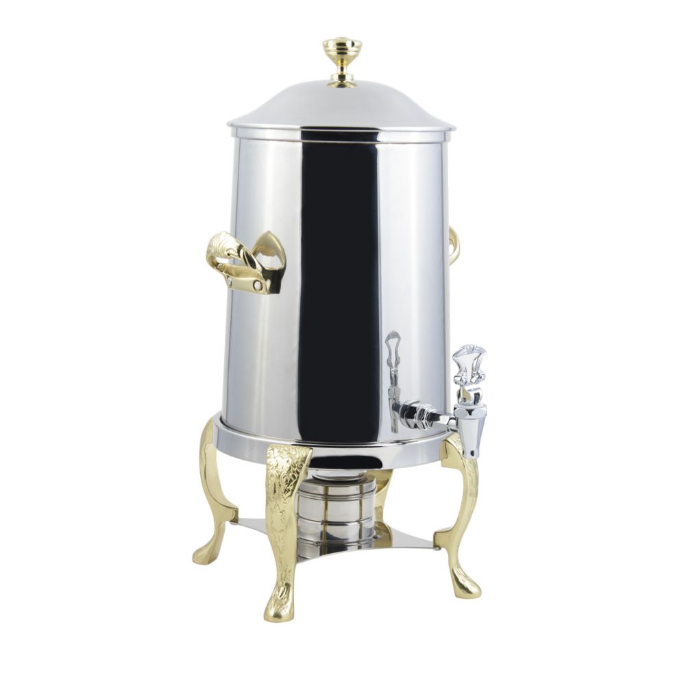 Bon Chef Renaissance Brass Trim Non-Insulated 2 gal Coffee Urn