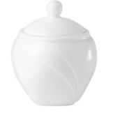 Steelite Distinction Alvo White 8 Oz. Covered Sugar Bowl