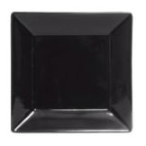 Tuxton&reg; 10.125" Black Square Series Plate