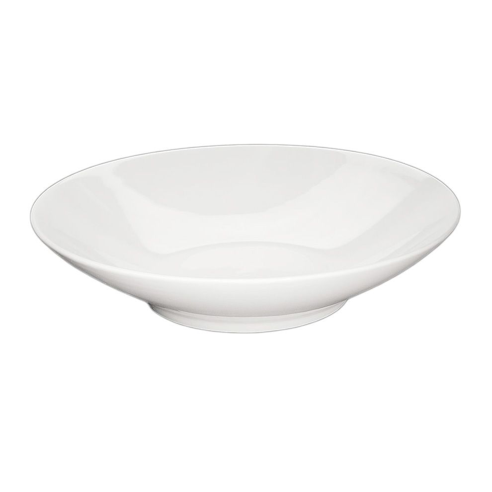 Gourmet Display 96 Oz Square Porcelain Bowl, Bright White