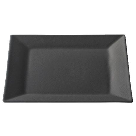 Bugambilia Large Square Buffet Platter, Black