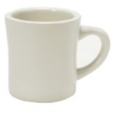 Tuxton&reg; 9 Oz Eggshell Diner Mug